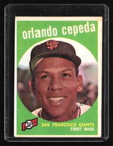 lot 148 image: 1959 Topps Orlando Cepeda #390