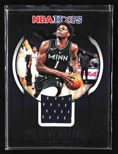 lot 159 image: 2023 NBA Hoops Rookie Remembrance Anthony Edwards Jersey Card