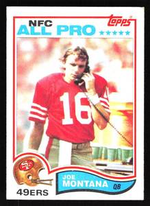lot 163 image: 1982 Topps Joe Montana #488
