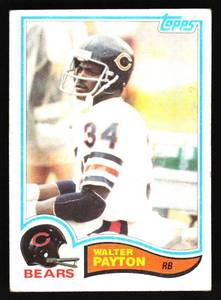 lot 171 image: 1982 Topps Walter Payton #302