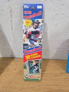 lot 292 image: 1983 Topps Baseball Sticker Box - 30 Stickers Per Box
