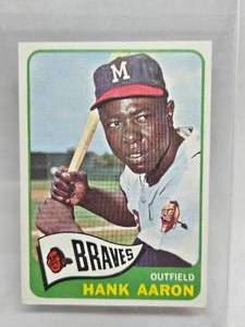 lot 256 image: 1965 Topps Hank Aaron #170