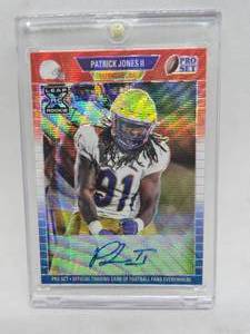lot 263 image: 2021 Leaf Pro Set Rainbow Autograph Patrick Jones II Rookie Serial #67