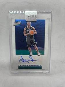 lot 258 image: 2023 Panini POD Autograph Latrell Sprewell Serial #230