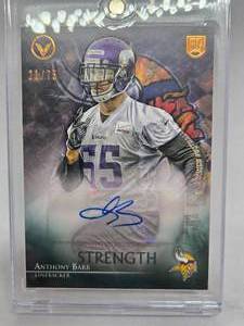 lot 259 image: 2014 Topps Valor Autograph Anthony Barr Rookie Serial #2175