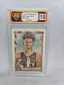 lot 264 image: 3-D Grading 10 Flawless 2023 Topps A&G Victor Wembanyama Rookie #271