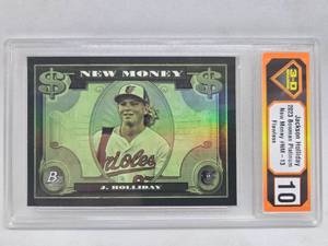 lot 268 image: 3-D Grading 10 Flawless 2023 Bowman Platinum Jackson Holliday Rookie #13