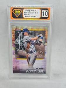 lot 269 image: 3-D Grading 10 Flawless 2021 Bowmans Best Bobby Witt Jr. Rookie #15