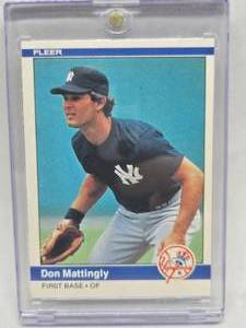 lot 226 image: 1984 Fleer Don Mattingly Rookie #131
