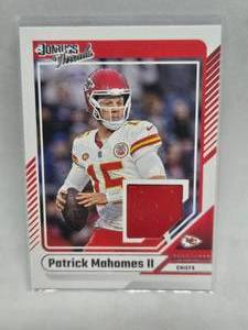 lot 243 image: 2024 Donruss Threads Jersey Card Patrick Mahomes II