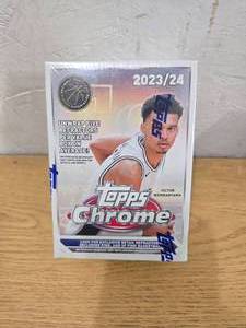 lot 297 image: 2023-24 Topps Chrome Basketball Blaster Box - 7 Packs per Box LK