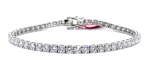 NEW 7 Carat Diamond Classic Tennis Bracelet in 14k White Gold Retail $8,495 w EGL Card VIDEO