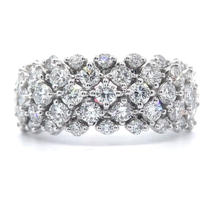 NEW 2 Carat Diamond Wreath Cluster Ring in 14k White Gold w GSI Report VIDEO