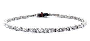 NEW 3.75 Carat Diamond Classic Tennis Bracelet in 14k White Gold Retail $4,495