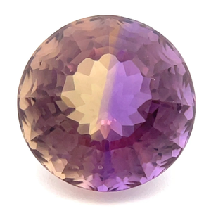 13.59 Carat Ametrine Round Fancy Faceted Cut