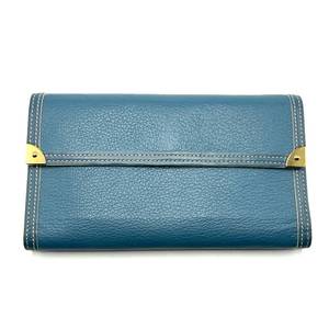 Louis Vuitton Blue Suhali Porte Tresor International Long Wallet - Pre-Owned Retail $1,200