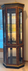 lot 151A image: Vintage Octagon Curio Cabinet