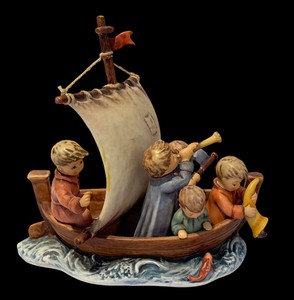 lot 80A image: Hummel Figurine Land in Sight Limited Edition
