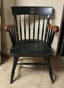 lot 176 image: Vintage Breck School Black Captains Chair