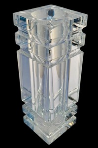 lot 243 image: Vintage 1970s Modernist Large Charles Hollis Jones Lucite Flower Vase