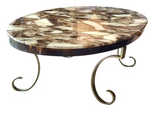 lot 22 image: Vintage Aragonite Coffee Table