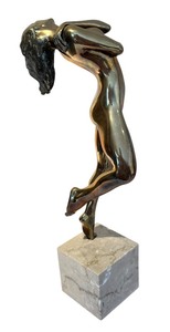 lot 18 image: Roger M. Brodin Bronze Sculpture