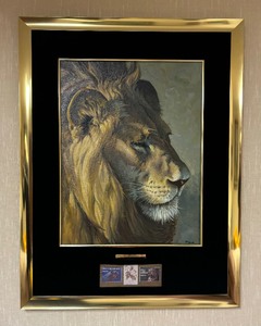 lot 10 image: The King Rests Original Painting by Bryan Moon