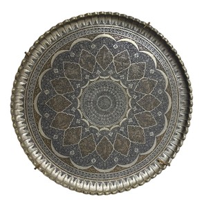 lot 185 image: Large Vintage Metal Medallion Wall Decor