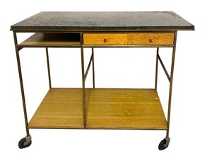 lot 21 image: Mid Century Modern Paul McCobb Calvin Bar Cart for Calvin Furniture