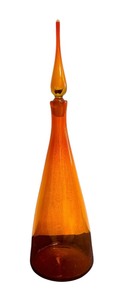 lot 198 image: Mid Century Blenko Tangerine Decanter