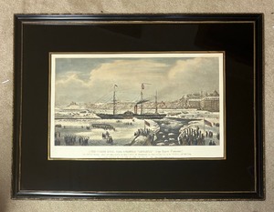lot 260 image: The Cunard Royal Mail Steamship Brittannia Print by John Hewitt Commander