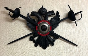 lot 278 image: Toledo Style Sword Crest Decor