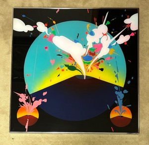lot 28 image: Alba Patera Lacquer Back Sprayed on Plexiglass Art by Richard T. Brewer