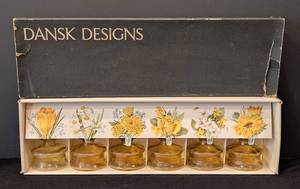 lot 89H image: Dansk Inkwell Candlestick Vase Set