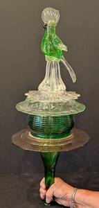 lot 308H image: Hand Crafted Art Glass Bird Sculpture