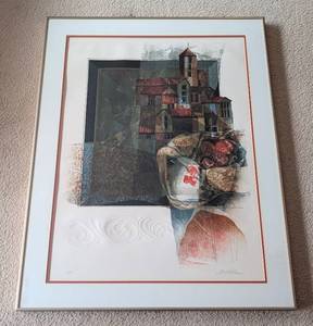 lot 116 image: Embossed City Lithograph by Alvar Sunlo Munoz-Ramos