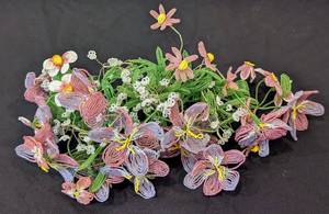 lot 326 image: Beaded Flower Bouquet