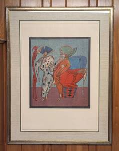 lot 137 image: Untitled VII Framed Lithograph by Mihail Chemiakin