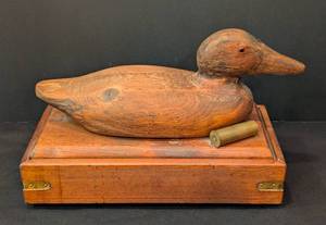 lot 339 image: Wooden Mason Replica Duck Decoy Box