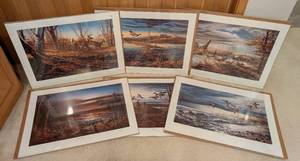 lot 342 image: Six Unframed Terry Redlin Prints