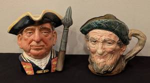lot 348 image: Pair of Large Royal Doulton Character Mugs