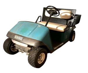 lot 10K image: Medalist EZ Go Textron Gas Operated Golf Cart