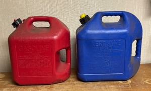 lot 517 image: 5 Gallon Gasoline and Kerosene Containers