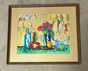 lot 535 image: Still Life Original Painting by M.F.G