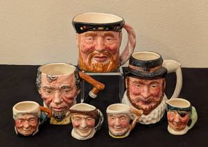 lot 415 image: Vintage Lancaster Character Mugs