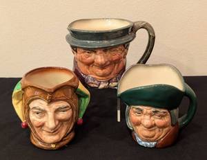 lot 416 image: Three Royal Doulton Character Mugs
