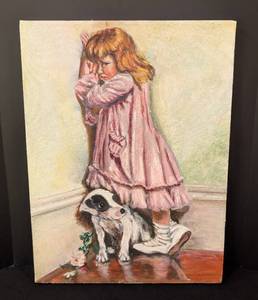 lot 424H image: In Disgrace Oil on Canvas Painting