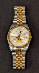 lot 443 image: Lorus Two Tone Disney Mickey Mouse Mens Watch