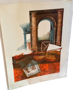 lot 297AA image: Alvar Sunol Unframed Lithograph