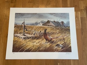 lot 452 image: Les Kouba Unframed Wildlife Landscape Print The Inspector